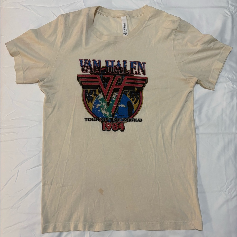 Van Halen Cream Graphic T-Shirt M